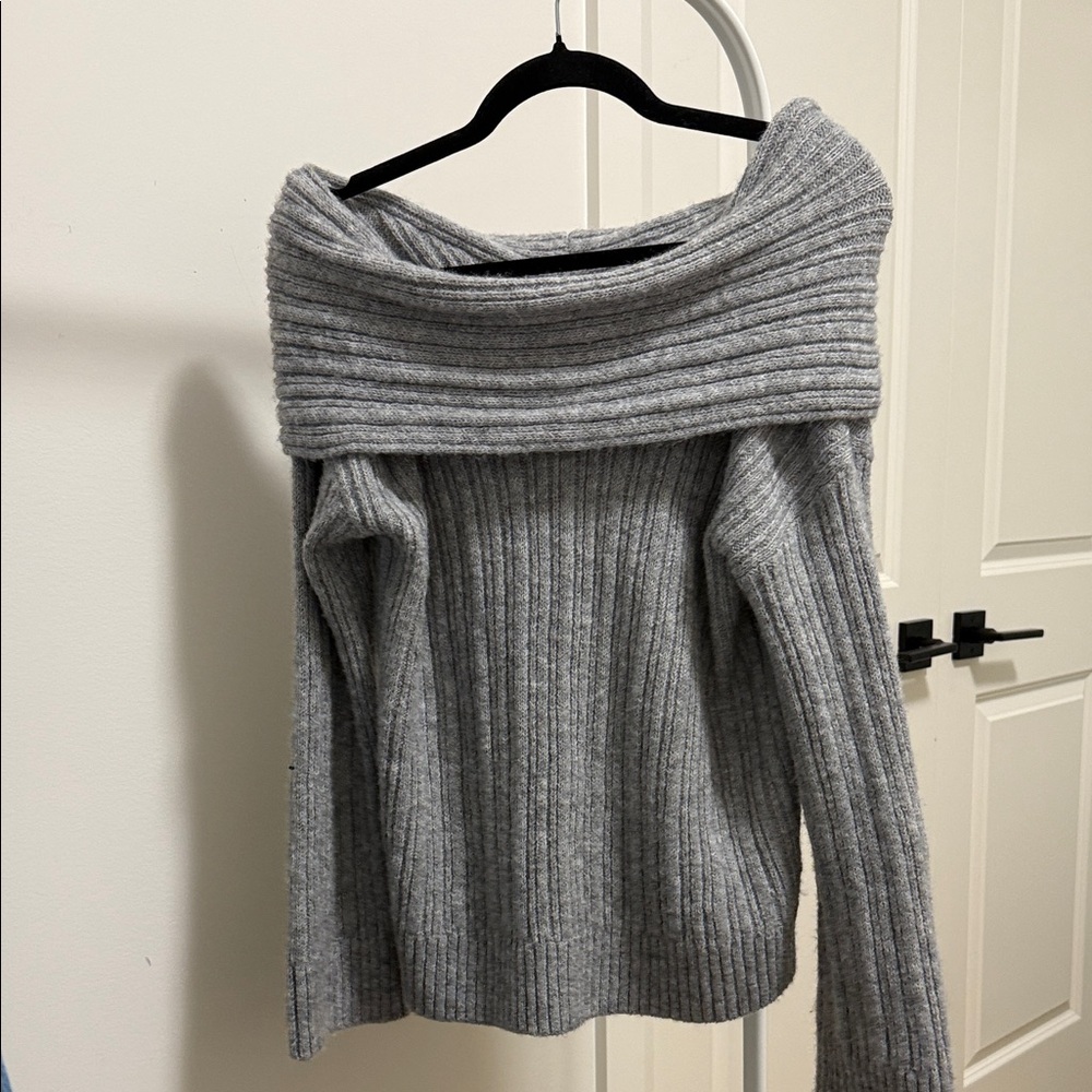 Grey princess Polly off shoulder knit